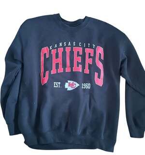 Vintage 90s Kansas City Chiefs Embroidered Crewneck Sweatshirt